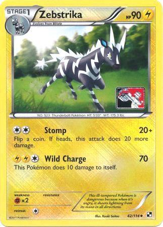 Zebstrika - 42/114 (League Promo) 042/114 card from League & Championship Cards
