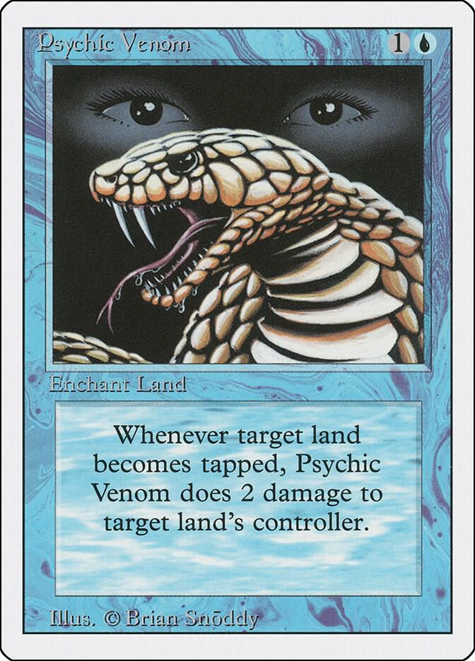 Psychic Venom card from Revised Edition
