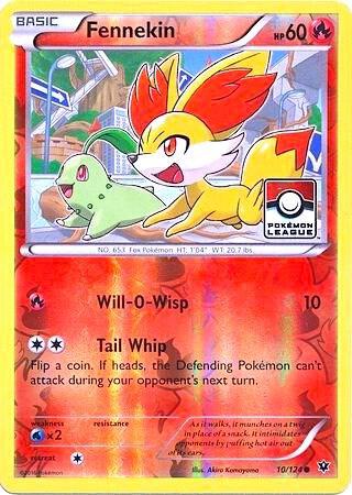 Fennekin - 10/124 (Pokemon League) 010/124 card from League & Championship Cards