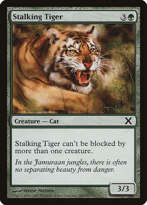 Stalking Tiger 299 card from 10th Edition