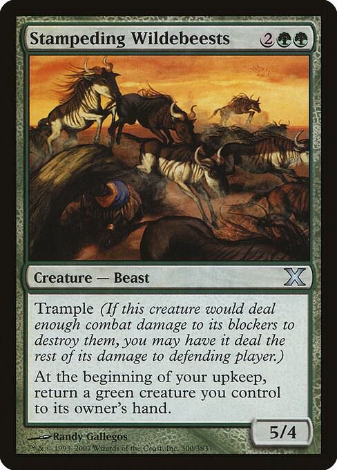 Stampeding Wildebeests 300 card from 10th Edition