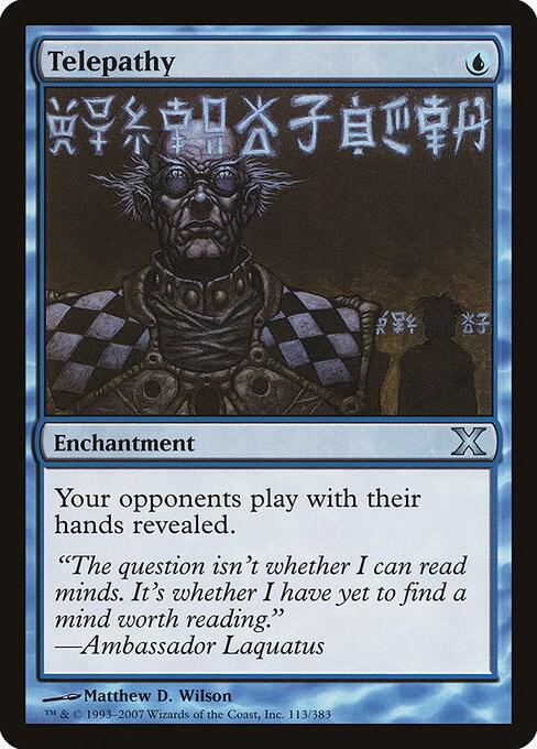 Telepathy 113 card from 10th Edition