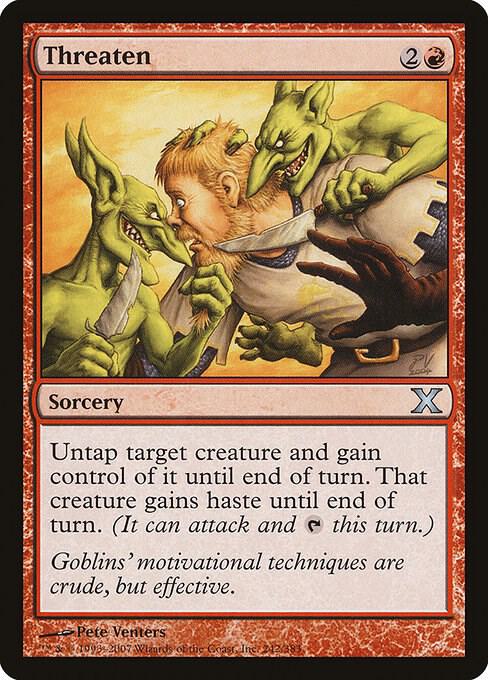 Threaten 242 card from 10th Edition