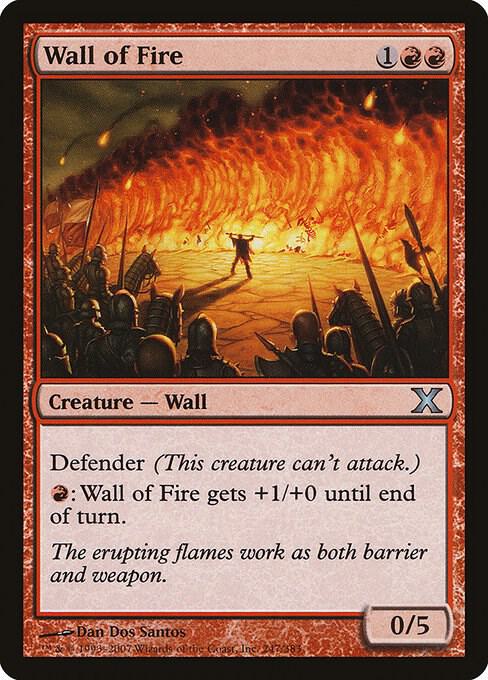 Wall of Fire 247 card from 10th Edition
