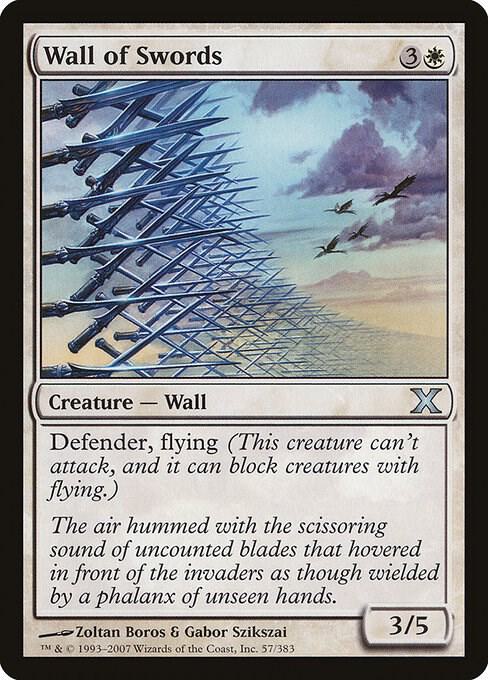Wall of Swords 57 card from 10th Edition