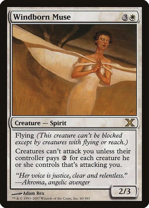 Windborn Muse 60 card from 10th Edition