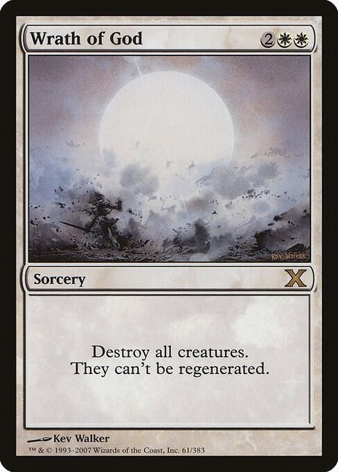 Wrath of God 61 card from 10th Edition