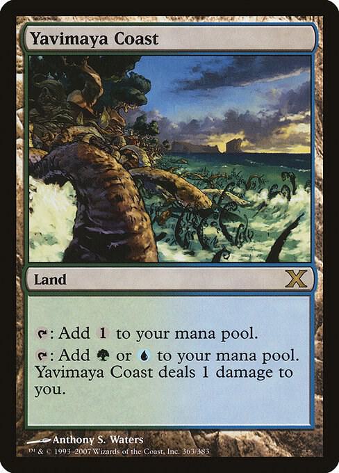 Yavimaya Coast 363 card from 10th Edition
