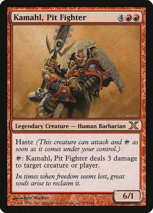 Kamahl, Pit Fighter 214 card from 10th Edition