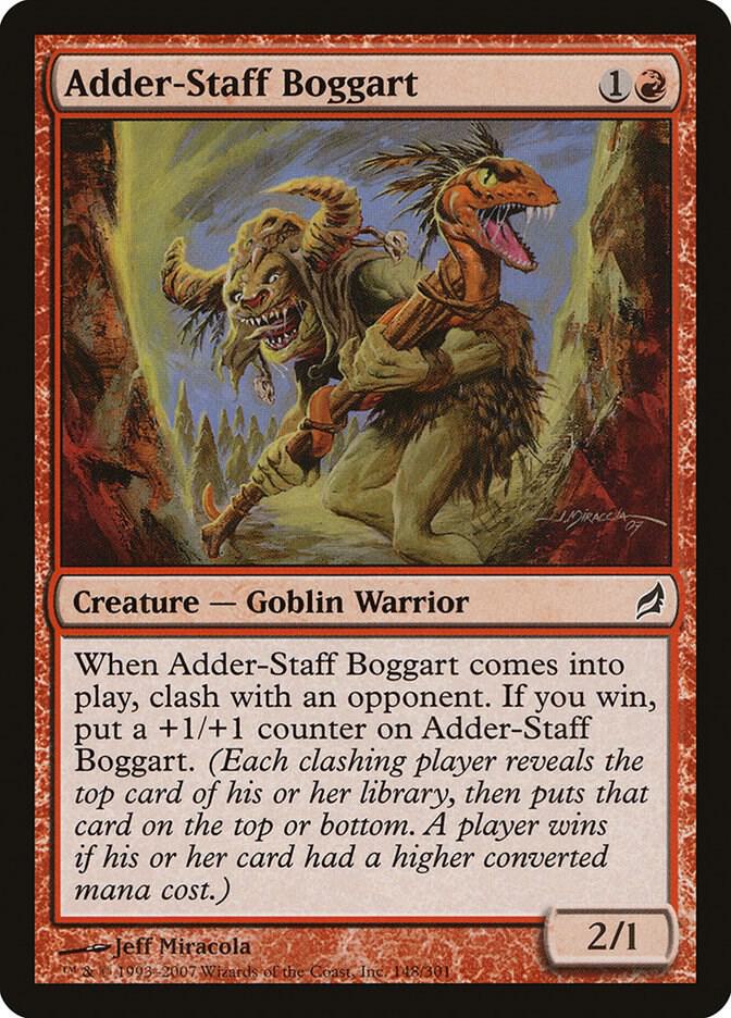 Adder-Staff Boggart 148 card from Lorwyn
