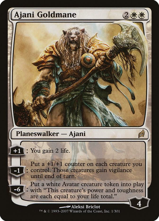 Ajani Goldmane 1 card from Lorwyn