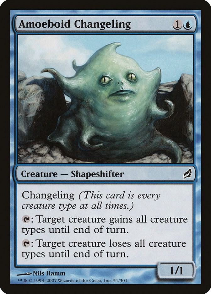Amoeboid Changeling 51 card from Lorwyn