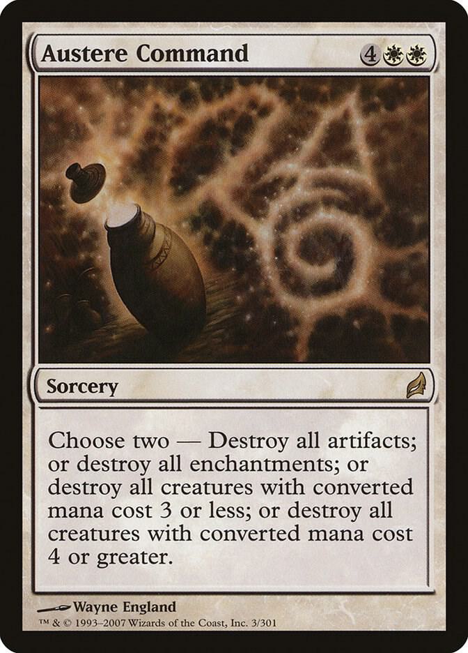 Austere Command 3 card from Lorwyn