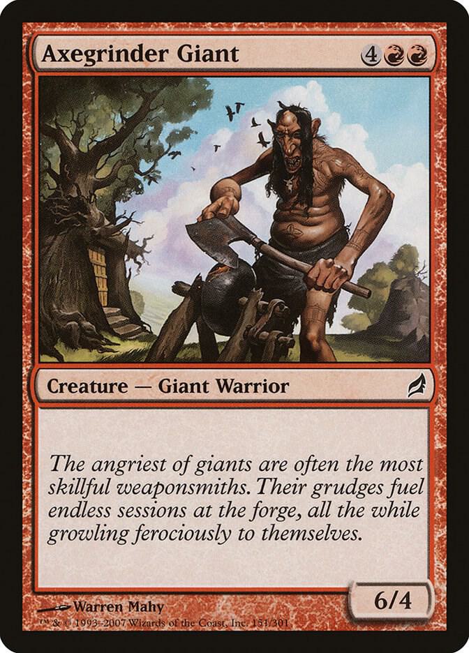 Axegrinder Giant 151 card from Lorwyn