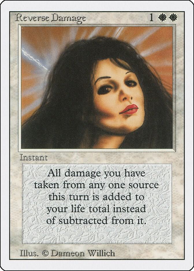 Reverse Damage card from Revised Edition