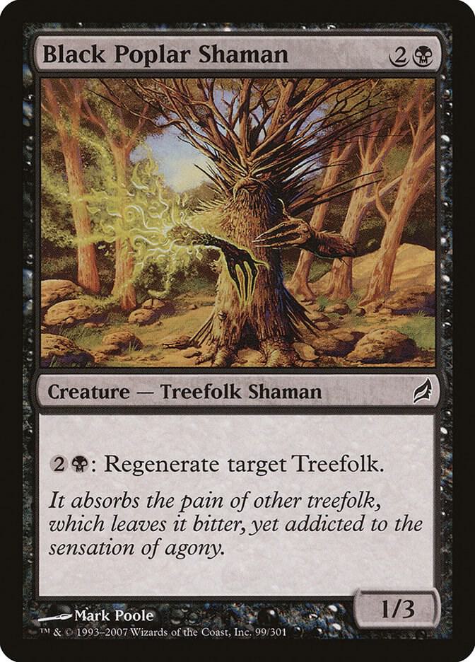 Black Poplar Shaman 99 card from Lorwyn