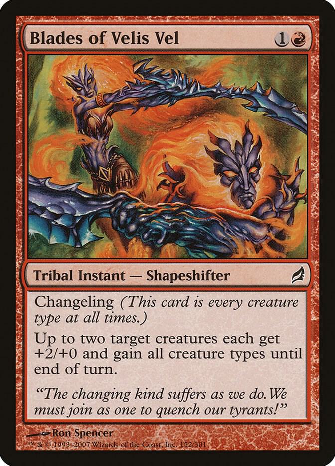 Blades of Velis Vel 152 card from Lorwyn