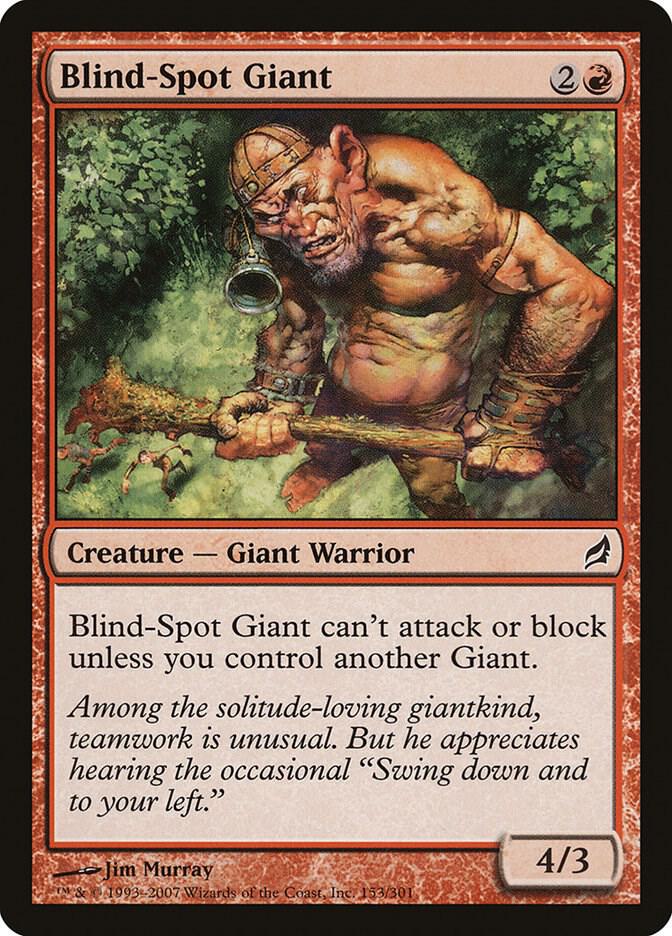 Blind-Spot Giant 153 card from Lorwyn