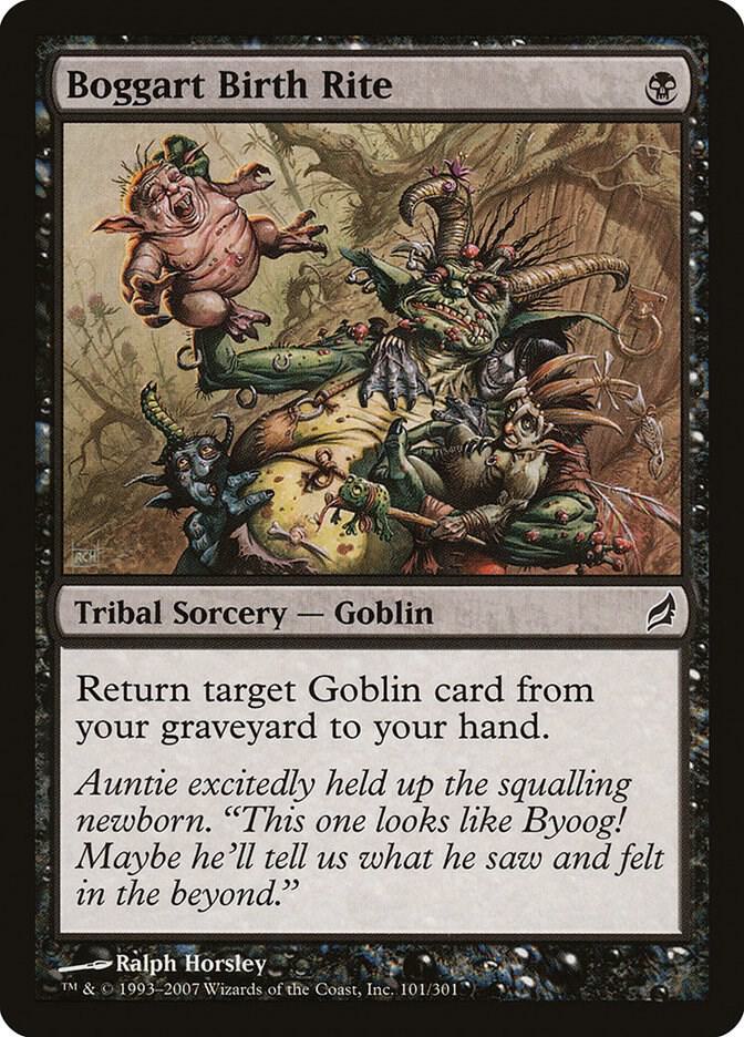 Boggart Birth Rite 101 card from Lorwyn