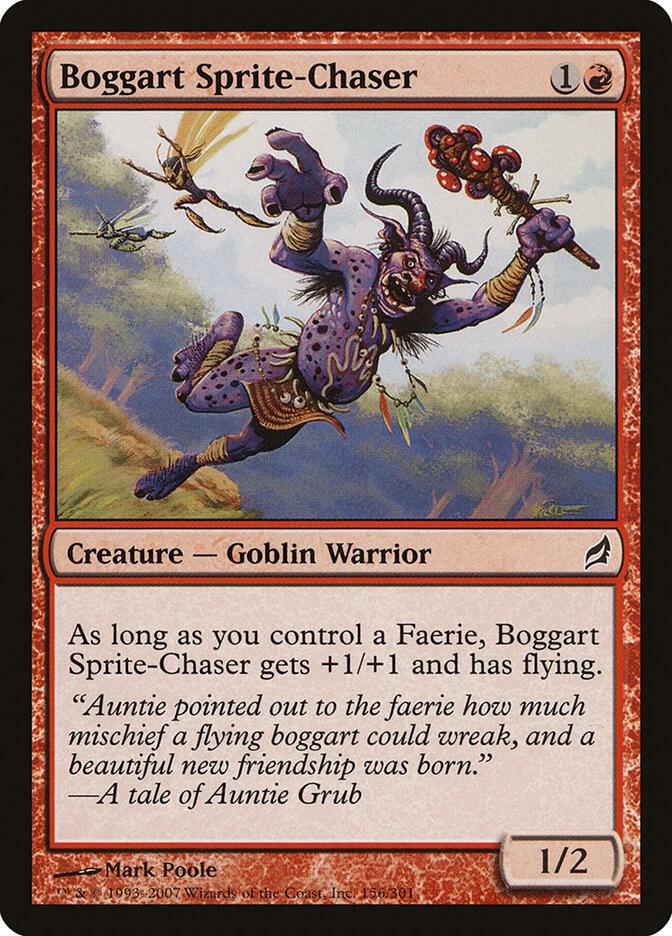 Boggart Sprite-Chaser 156 card from Lorwyn