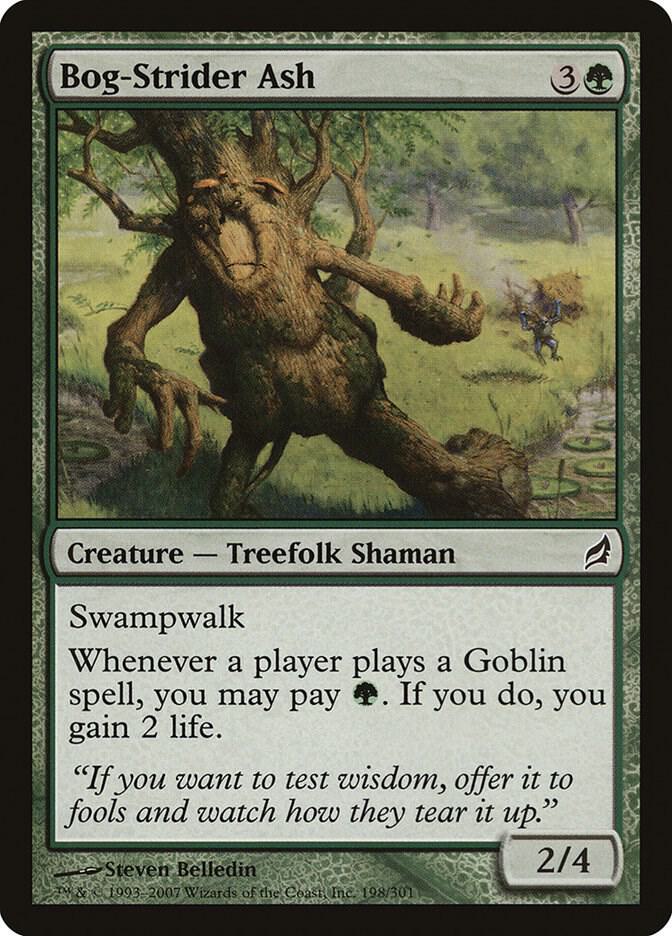 Bog-Strider Ash 198 card from Lorwyn