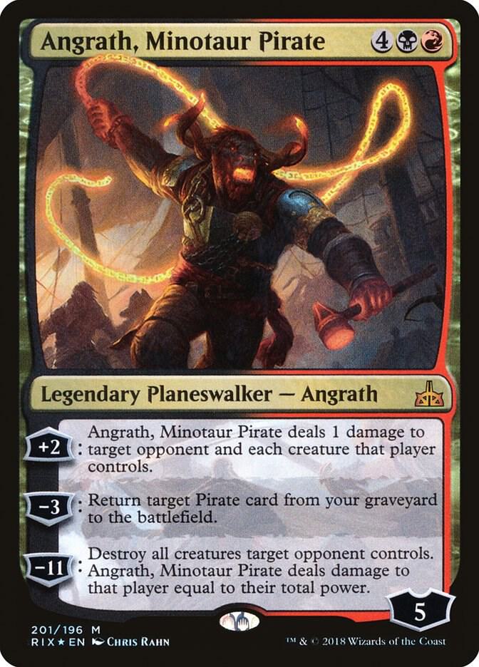 Angrath, Minotaur Pirate 201 card from Rivals of Ixalan