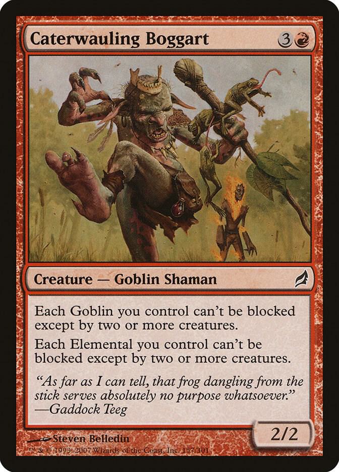 Caterwauling Boggart 157 card from Lorwyn