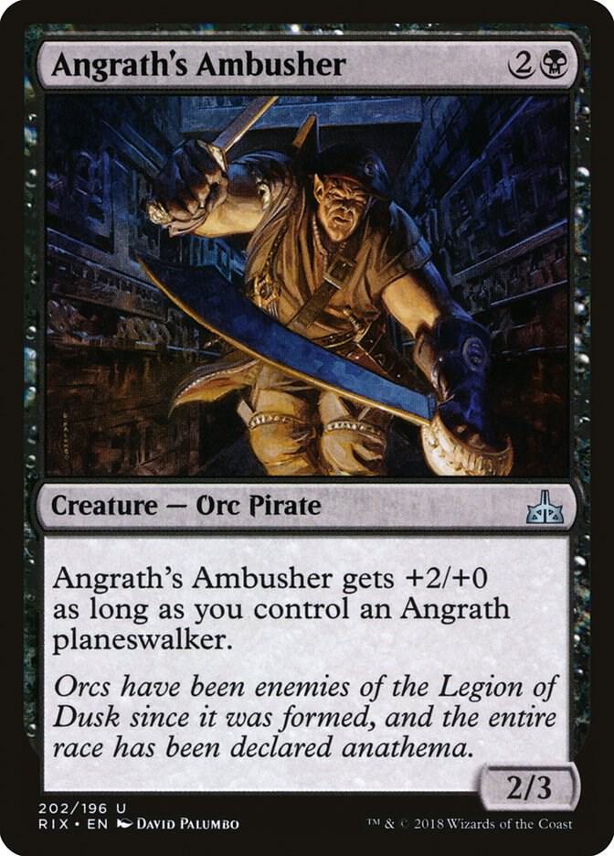 Angrath's Ambusher 202 card from Rivals of Ixalan