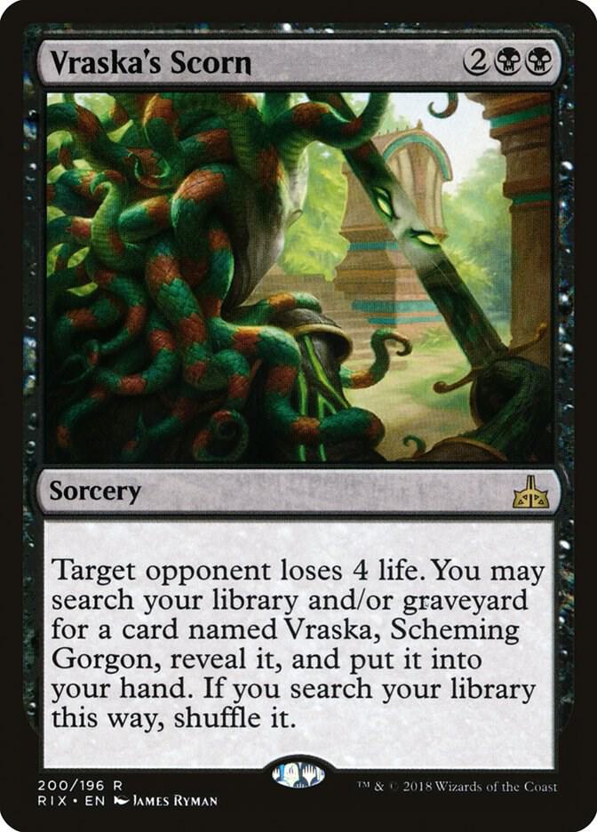 Vraska's Scorn 200 card from Rivals of Ixalan