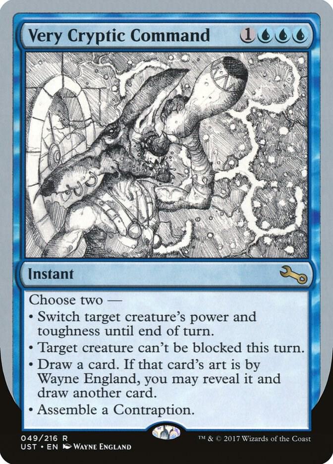 Very Cryptic Command (A) 49 card from Unstable