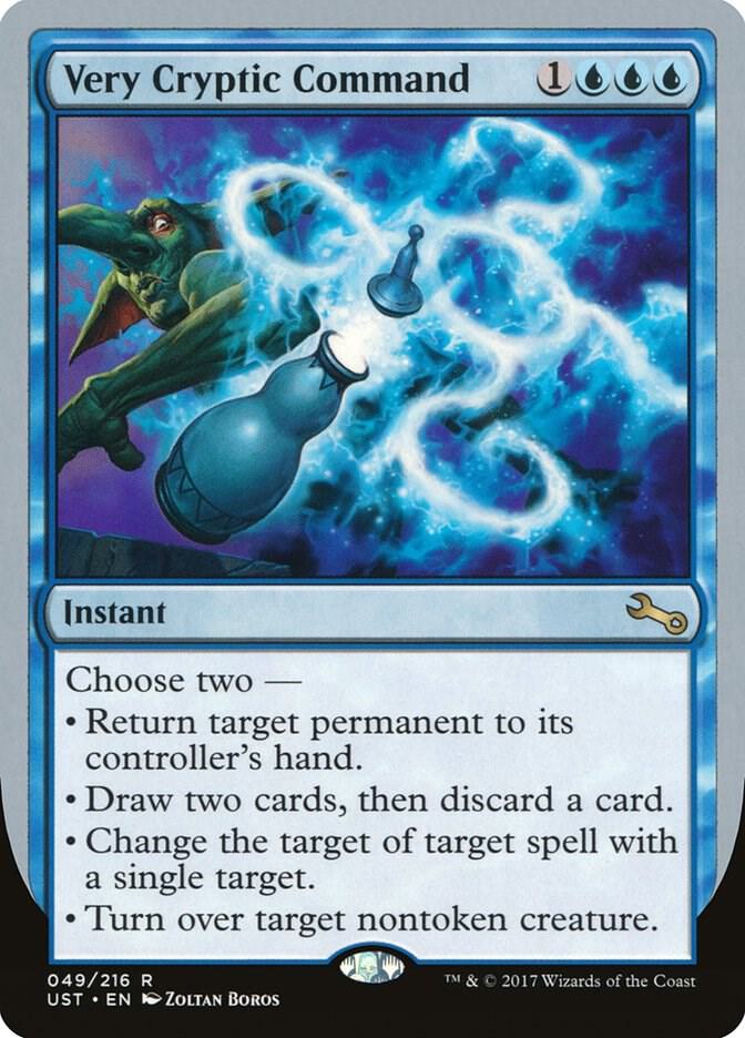 Very Cryptic Command (D) 49 card from Unstable