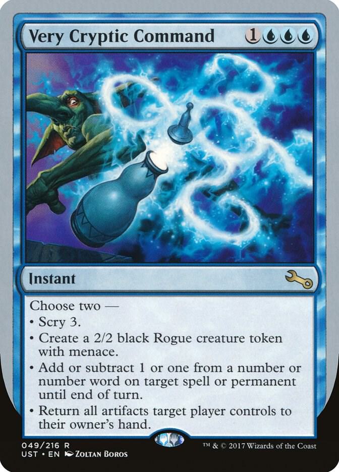 Very Cryptic Command (F) 49 card from Unstable
