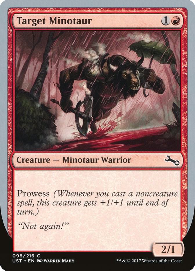 Target Minotaur (B) 98 card from Unstable