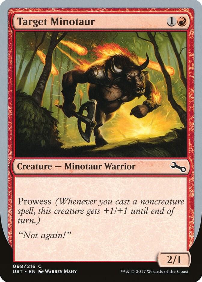 Target Minotaur (C) 98 card from Unstable