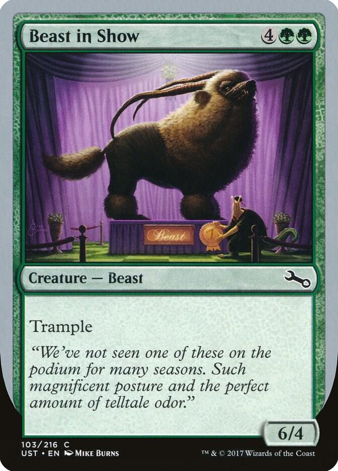 Beast in Show (B) 103 card from Unstable