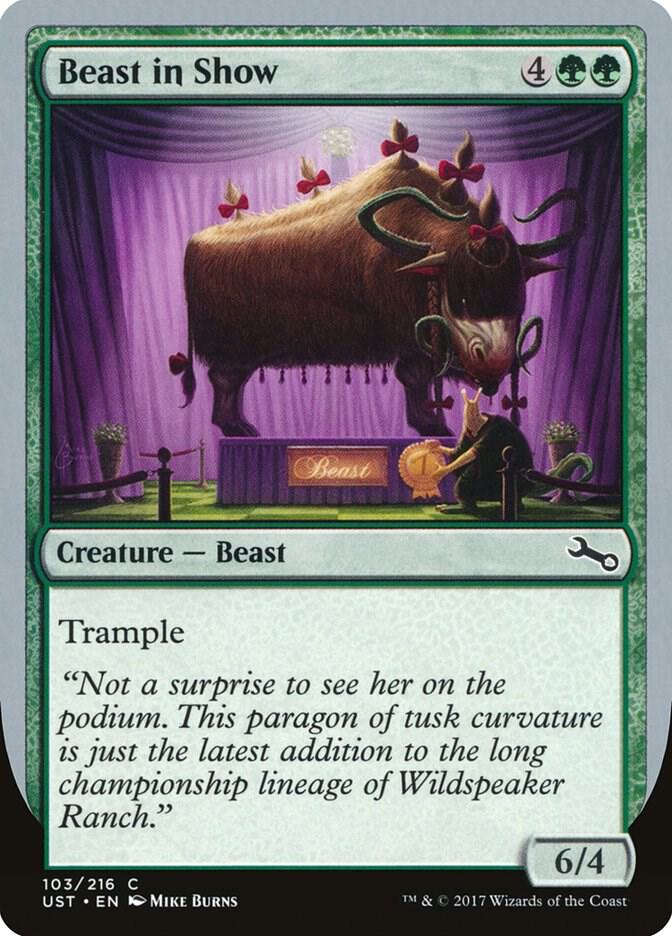 Beast in Show (D) 103 card from Unstable