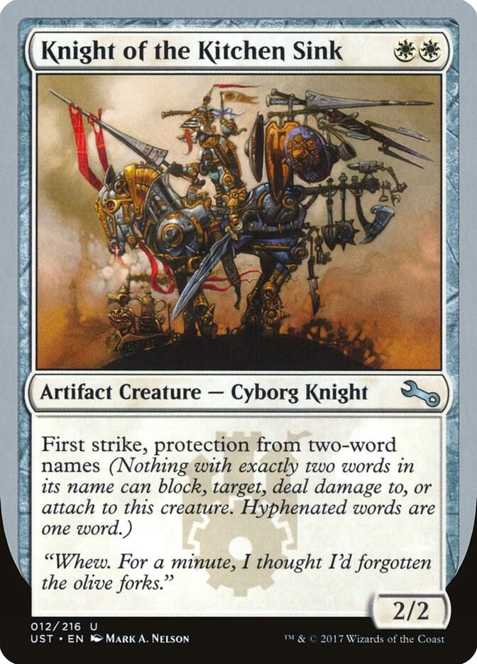 Knight of the Kitchen Sink (E) 12 card from Unstable
