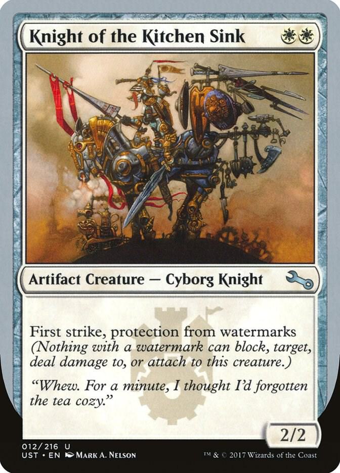 Knight of the Kitchen Sink (F) 12 card from Unstable