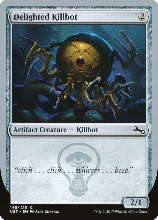 Delighted Killbot 145 card from Unstable
