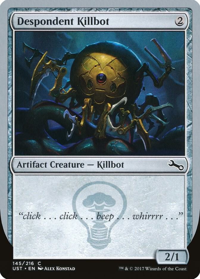 Despondent Killbot 145 card from Unstable