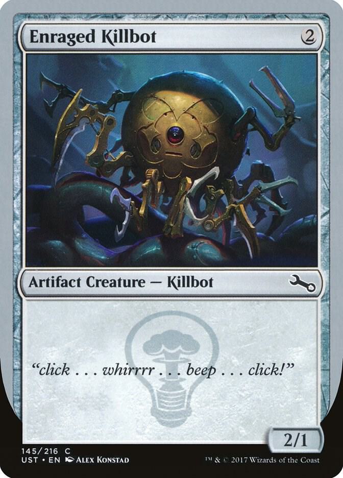 Enraged Killbot 145 card from Unstable