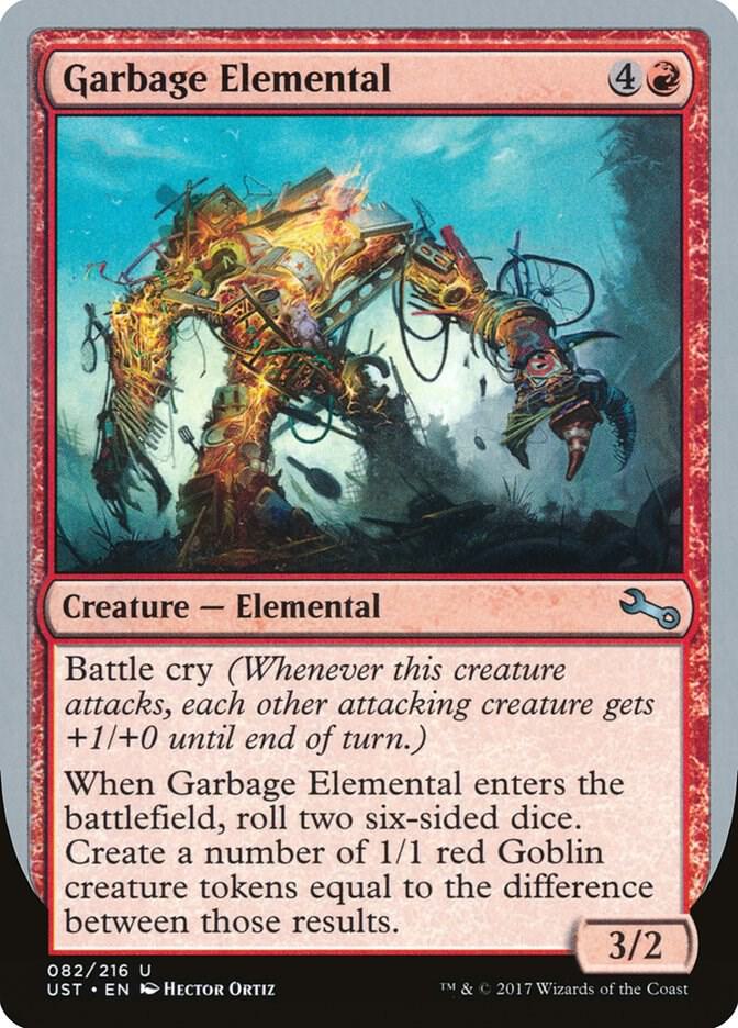 Garbage Elemental (C) 82 card from Unstable