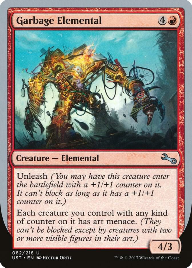 Garbage Elemental (E) 82 card from Unstable
