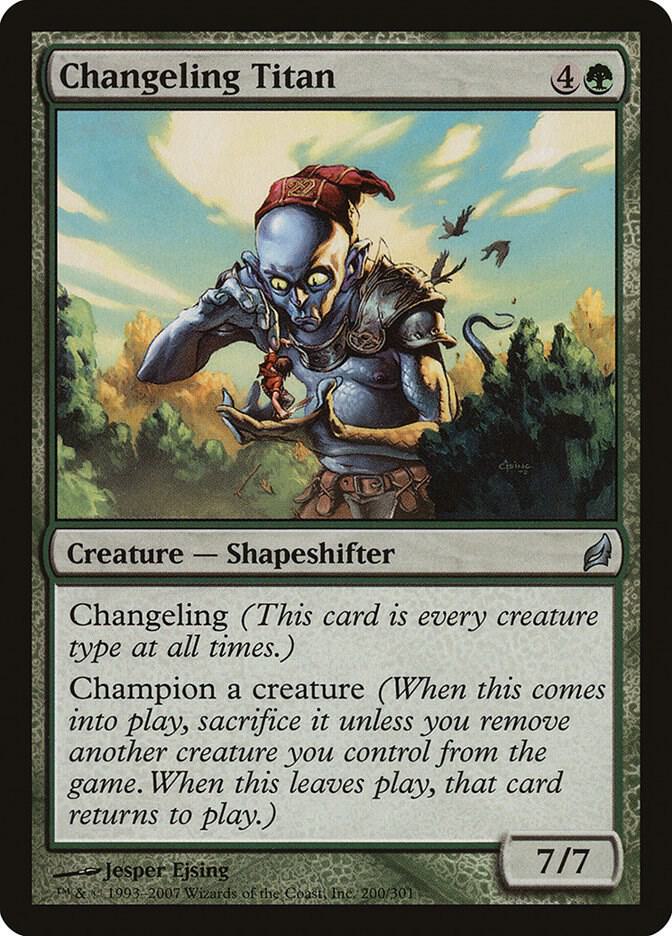 Changeling Titan 200 card from Lorwyn