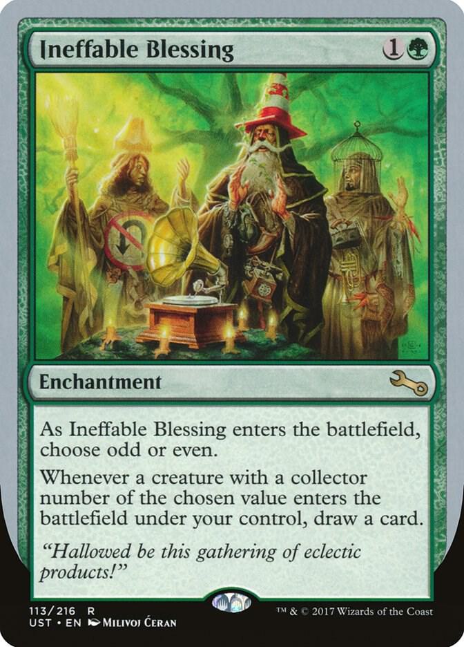 Ineffable Blessing (E) 113 card from Unstable