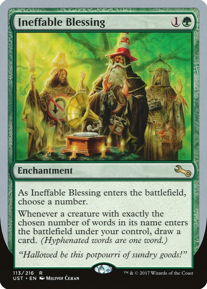 Ineffable Blessing (F) 113 card from Unstable
