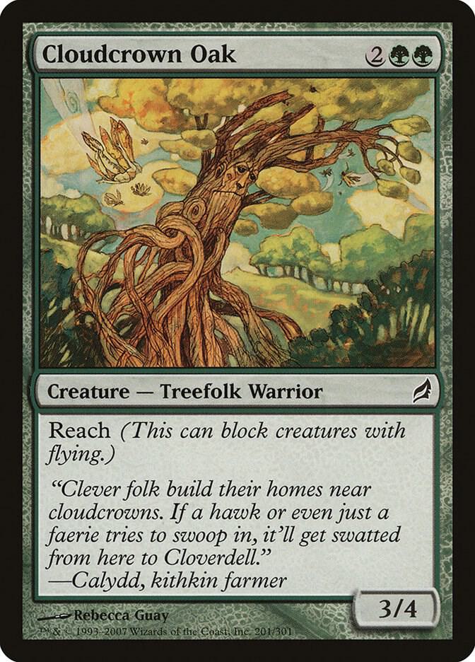 Cloudcrown Oak 201 card from Lorwyn
