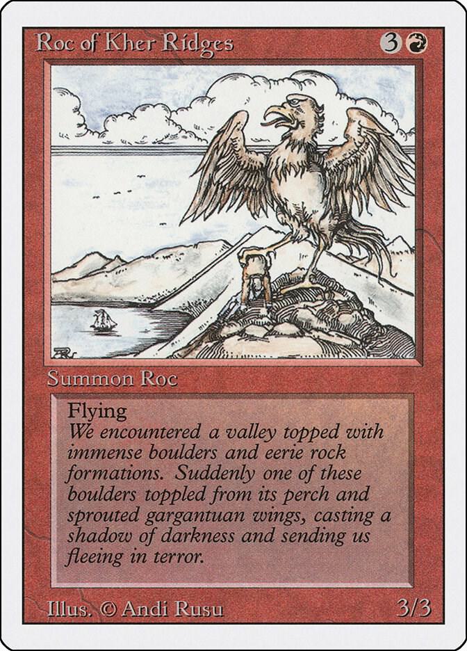 Roc of Kher Ridges card from Revised Edition