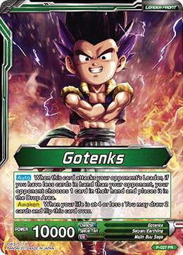 Gotenks // Prodigious Strike Super Saiyan Gotenks P-027 card from Promotion Cards
