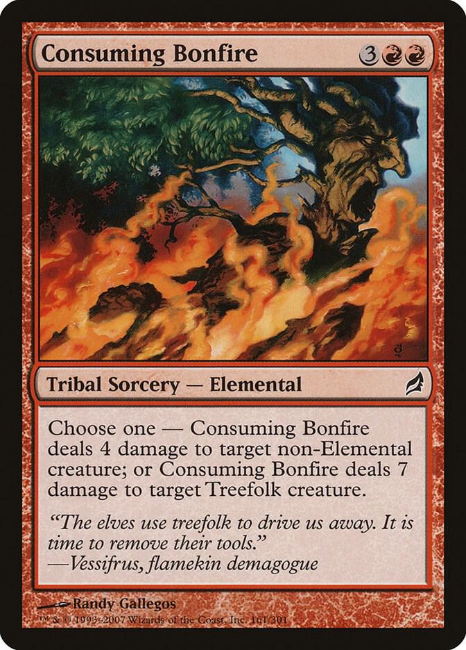 Consuming Bonfire 161 card from Lorwyn